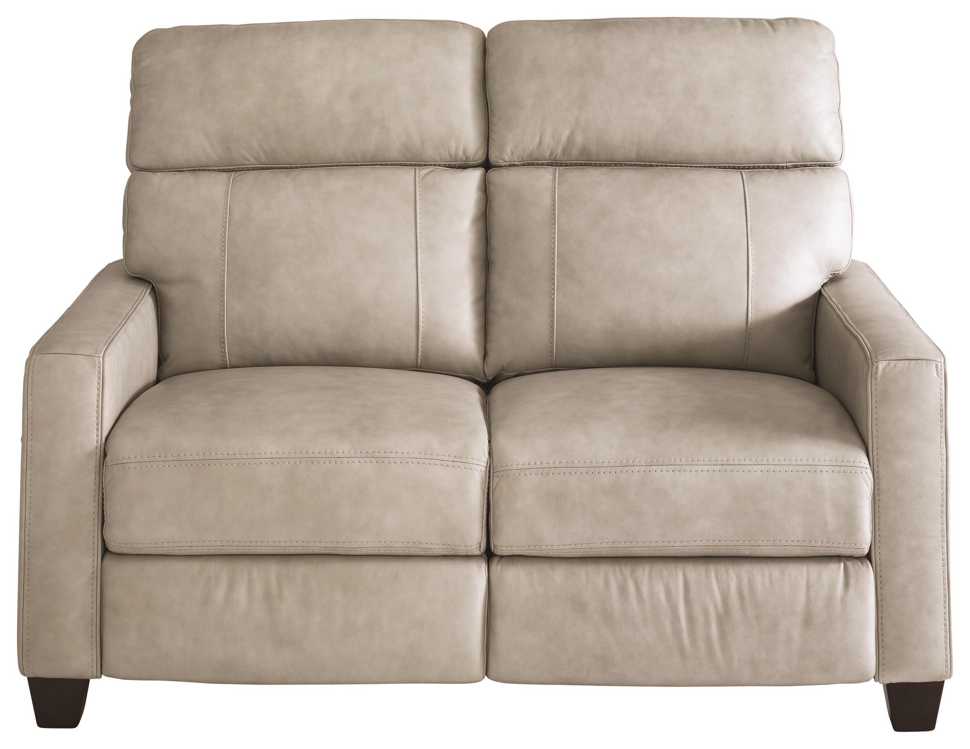 Bassett Club Level Tompkins 3742P42A Leather Power Reclining Loveseat